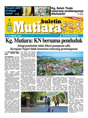 cover image of Buletin Mutiara 1-15 Jan 2016